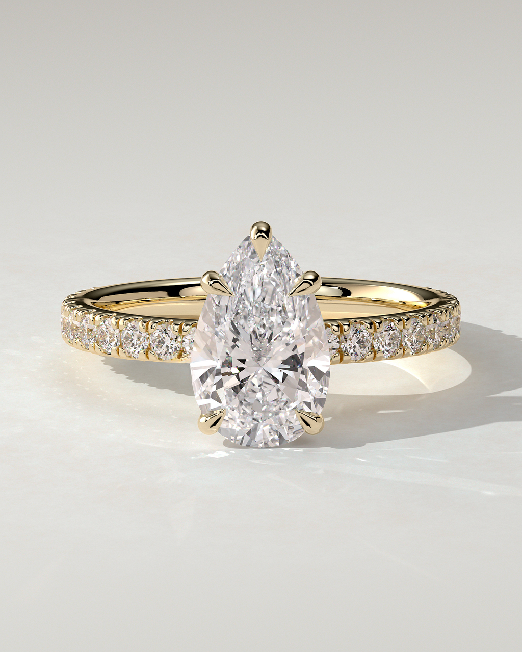 Brynlee Solitaire Pear Ring