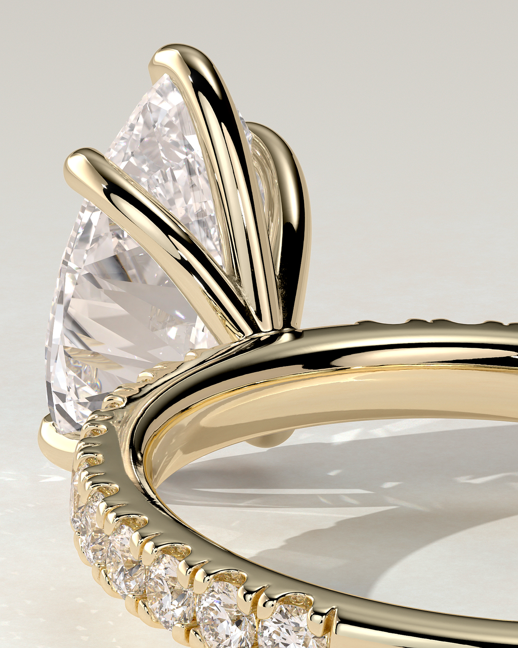 Brynlee Solitaire Pear Ring