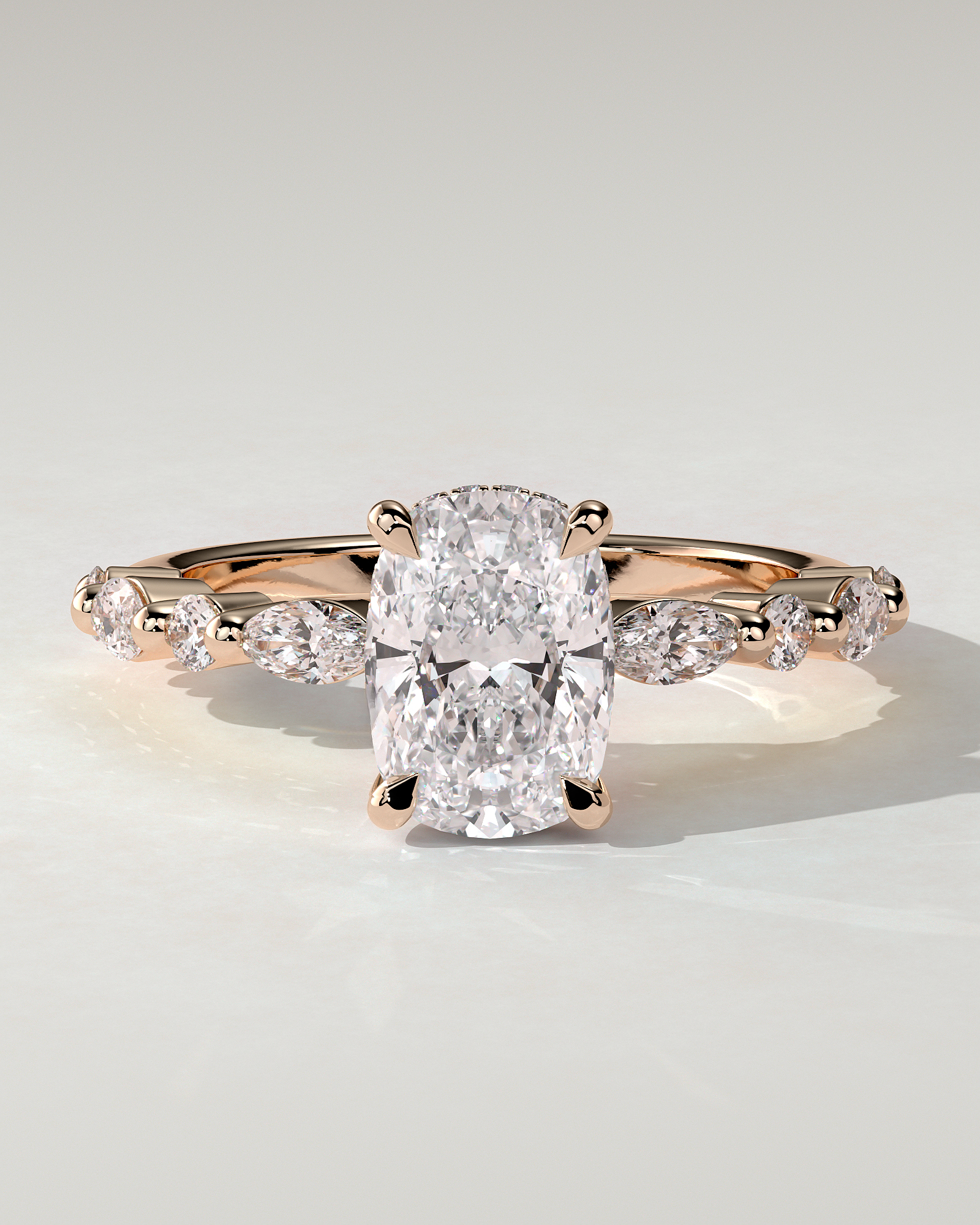 Cali Solitaire Cushion Ring