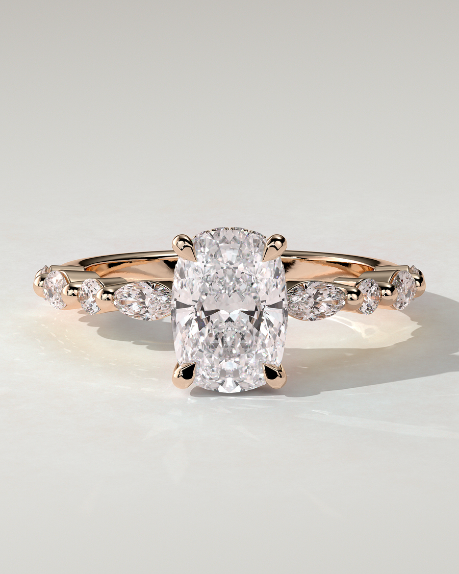 Cali Solitaire Cushion Ring