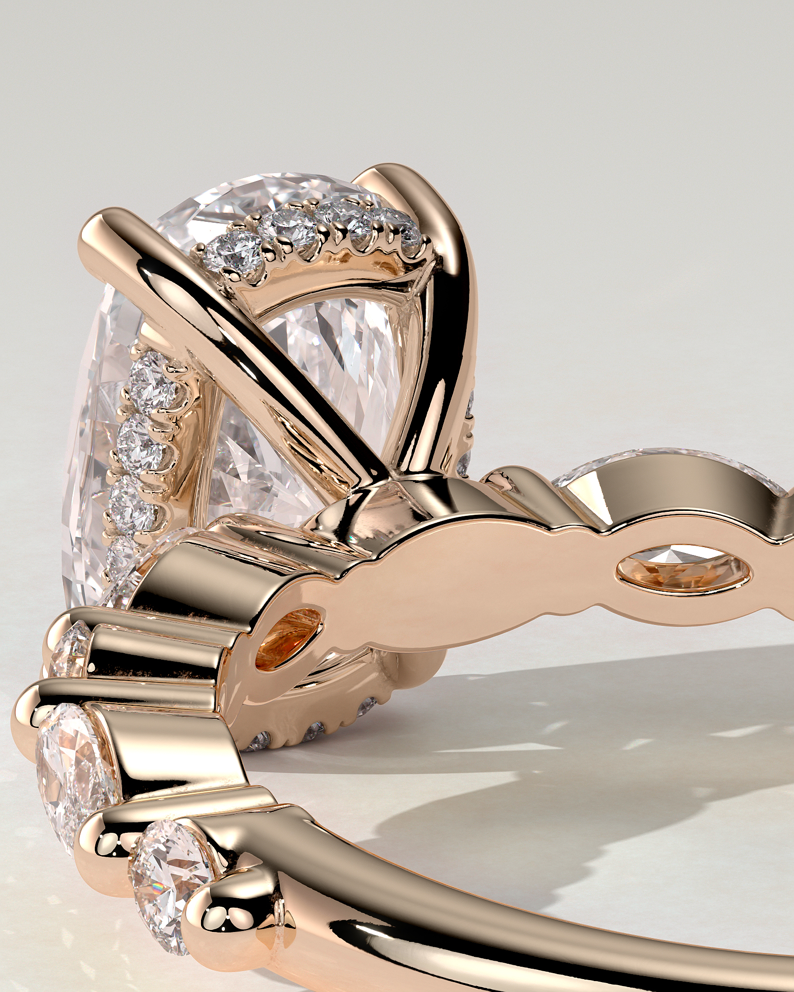 Cali Solitaire Cushion Ring