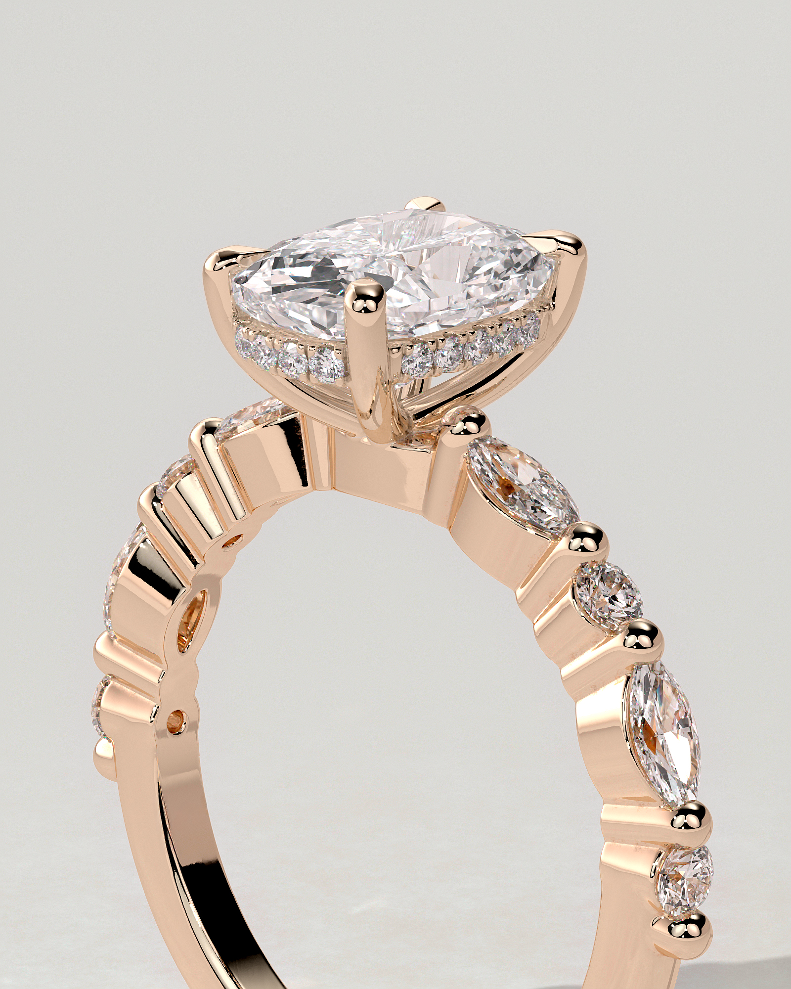 Cali Solitaire Cushion Ring