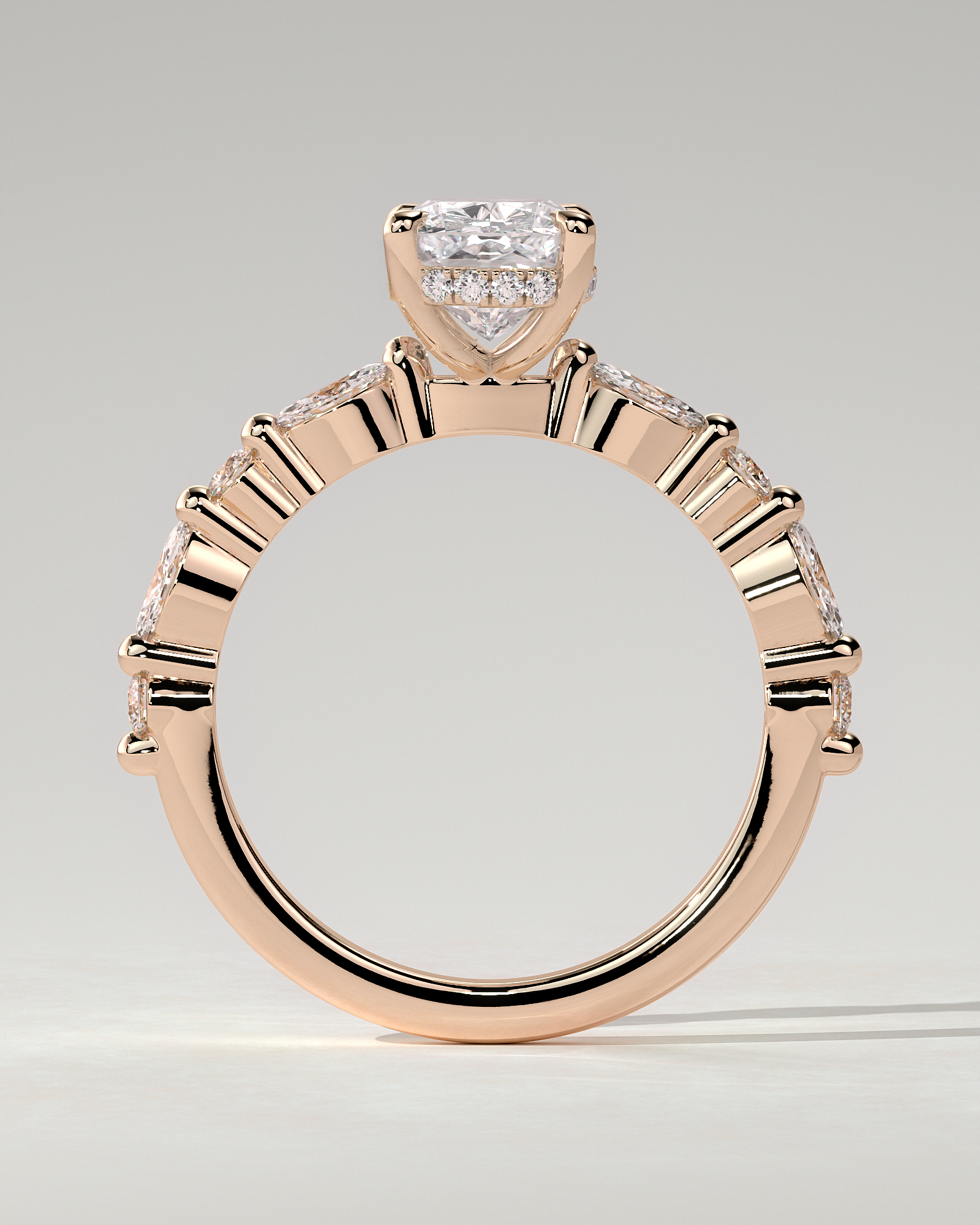 Cali Solitaire Cushion Ring