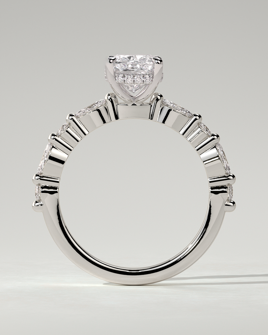 Cali Solitaire Cushion Ring