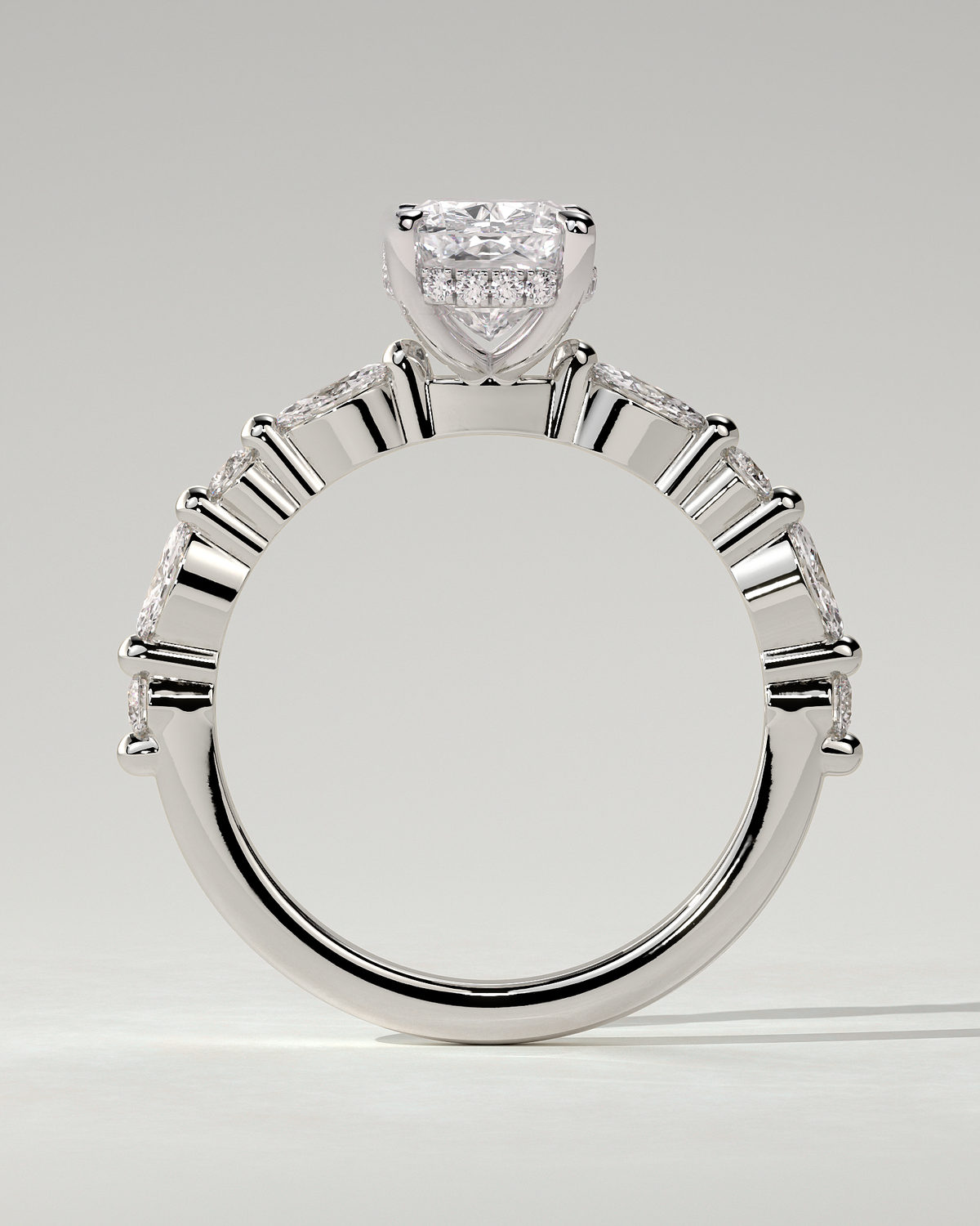 Cali Solitaire Cushion Ring
