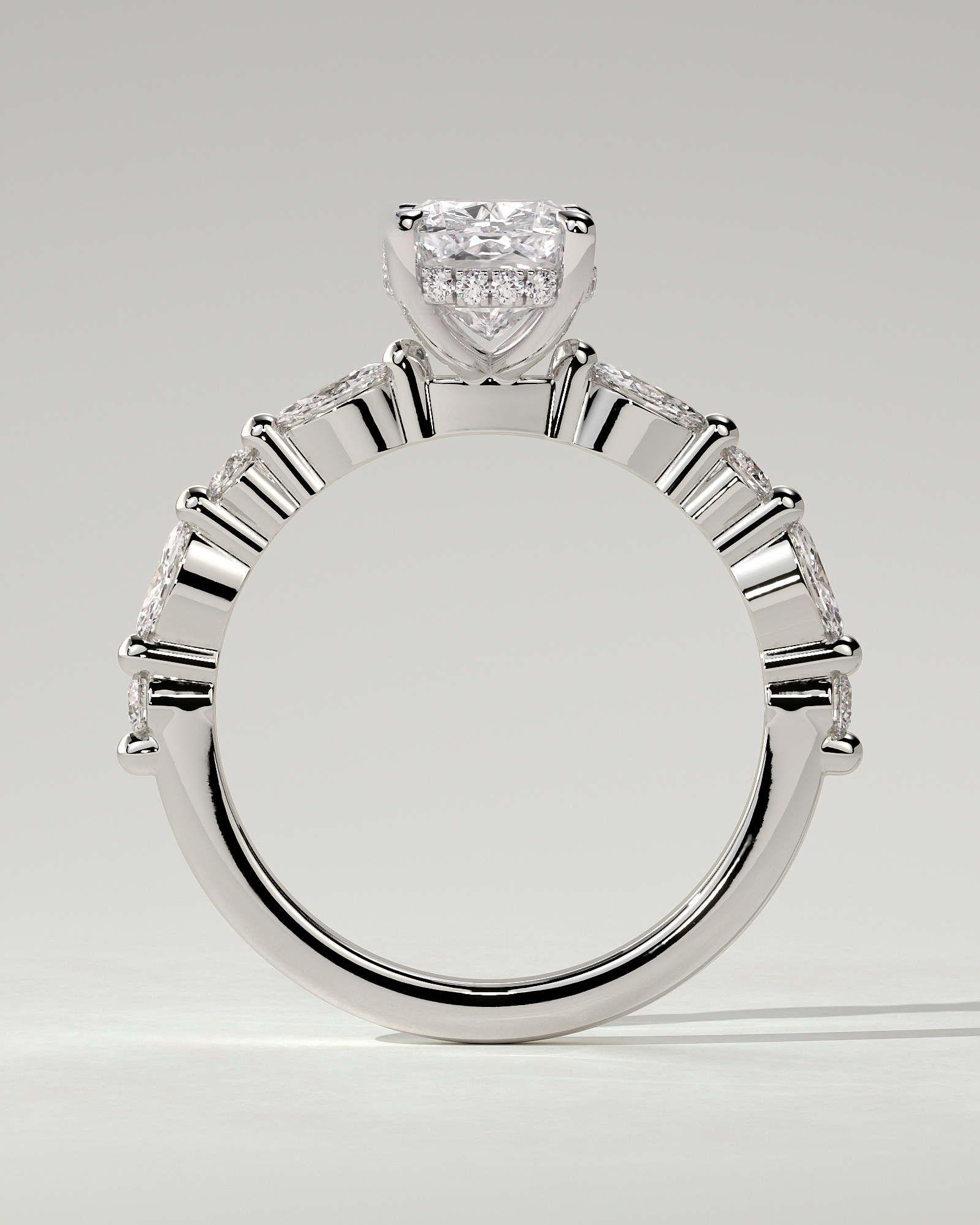 Cali Solitaire Cushion Ring