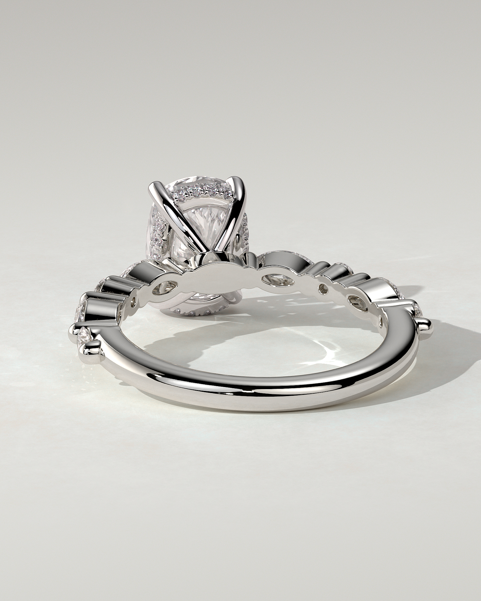 Cali Solitaire Cushion Ring