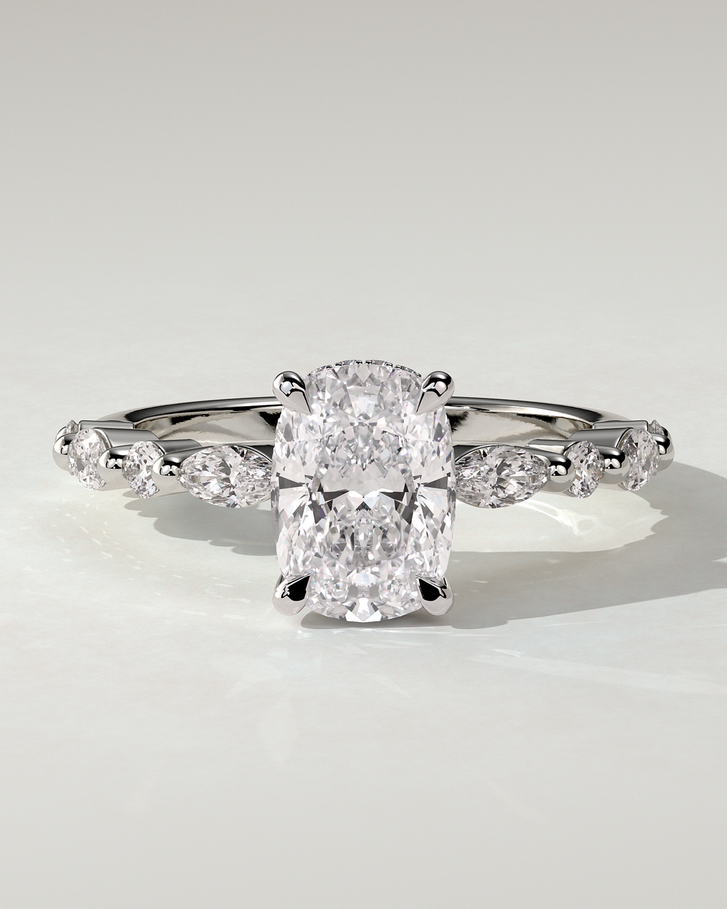 Cali Solitaire Cushion Ring