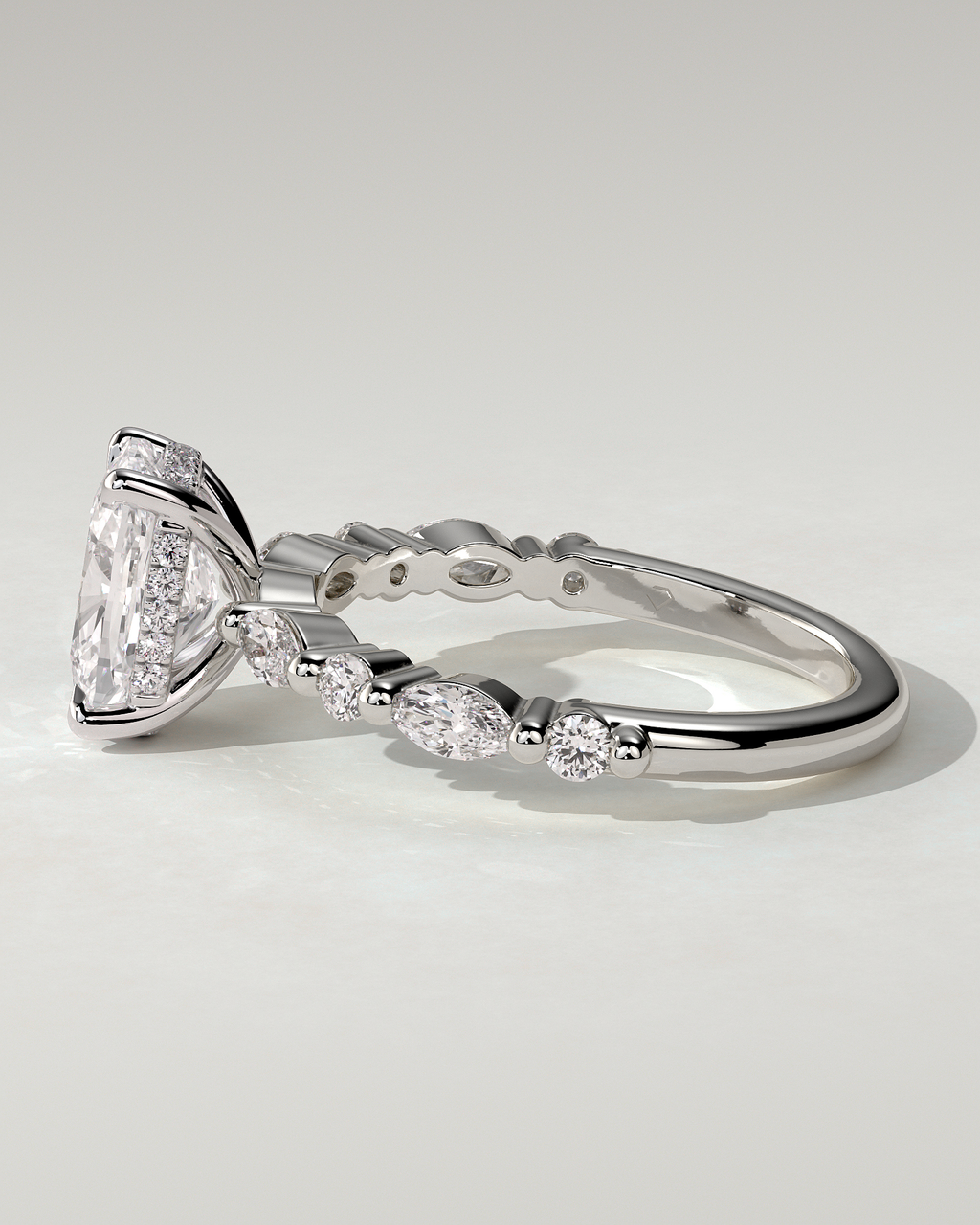 Cali Solitaire Cushion Ring