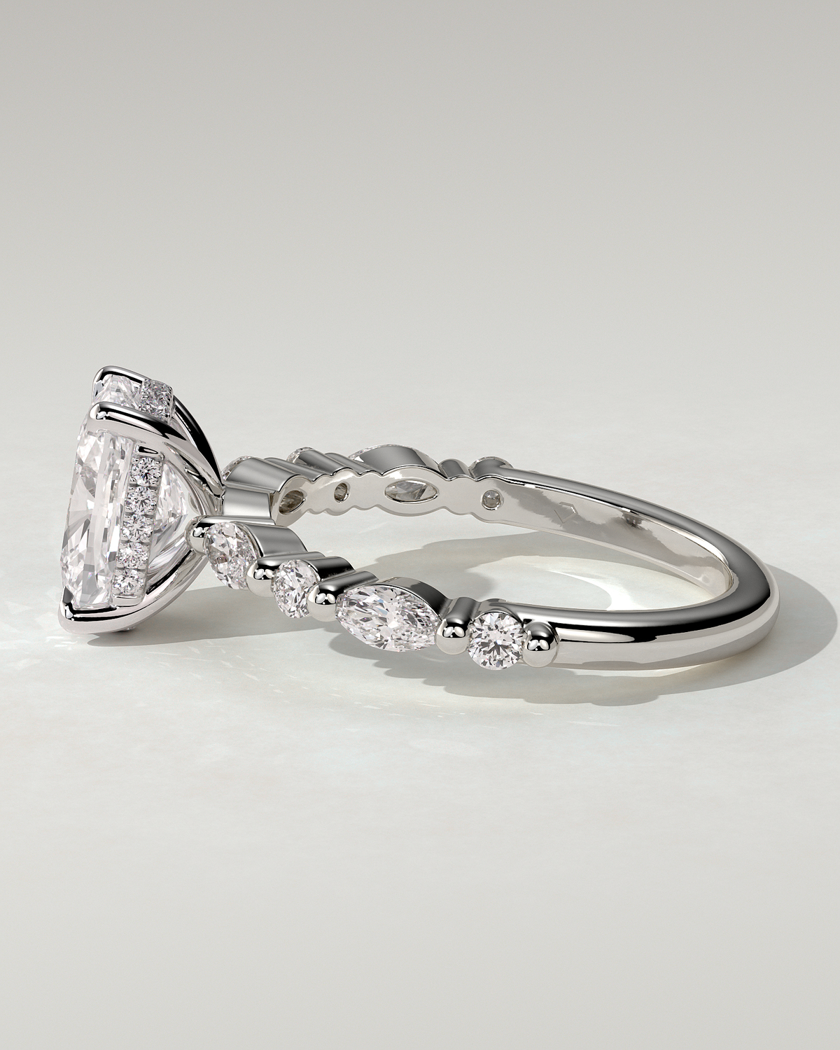 Cali Solitaire Cushion Ring