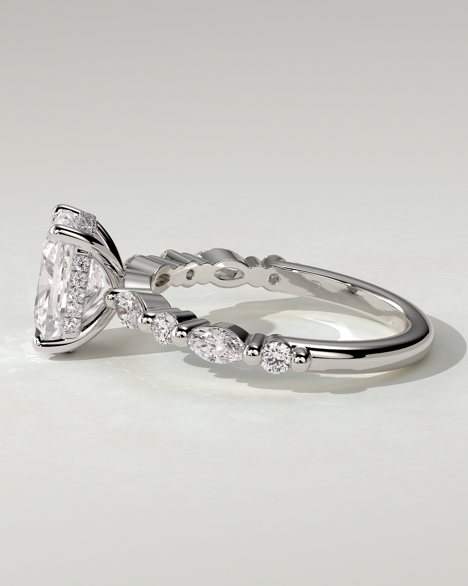 Cali Solitaire Cushion Ring