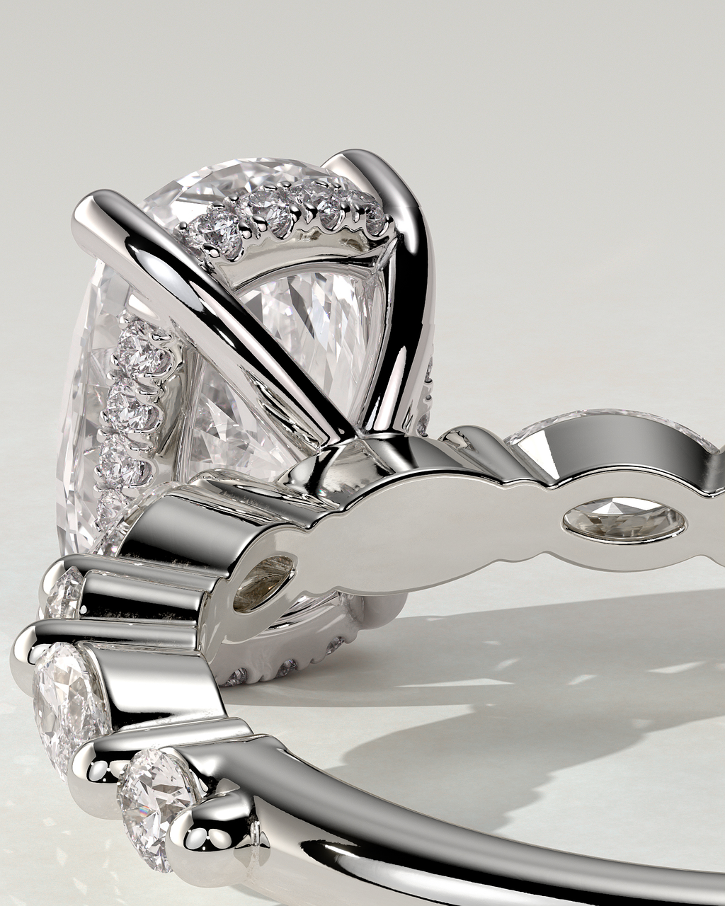 Cali Solitaire Cushion Ring