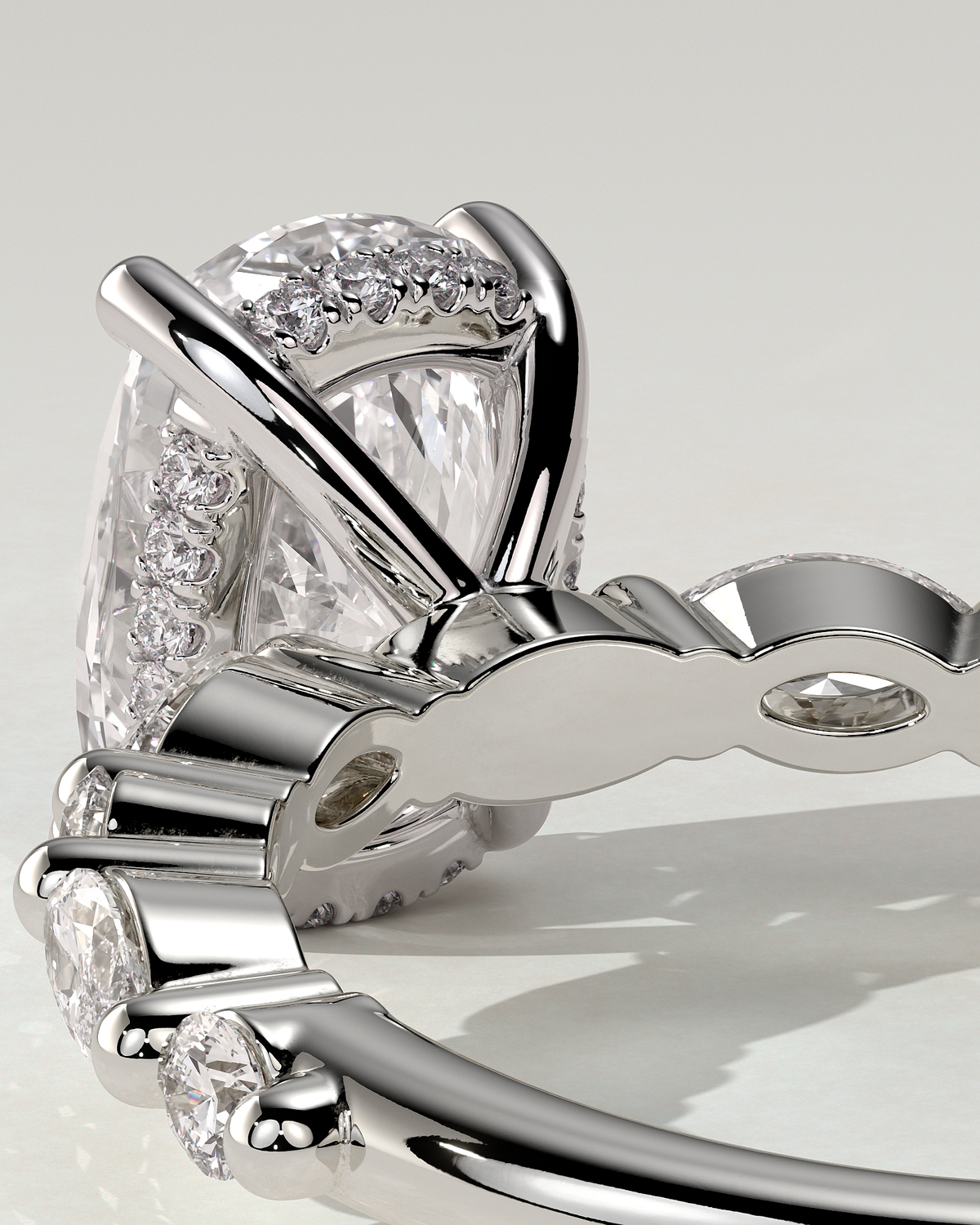 Cali Solitaire Cushion Ring