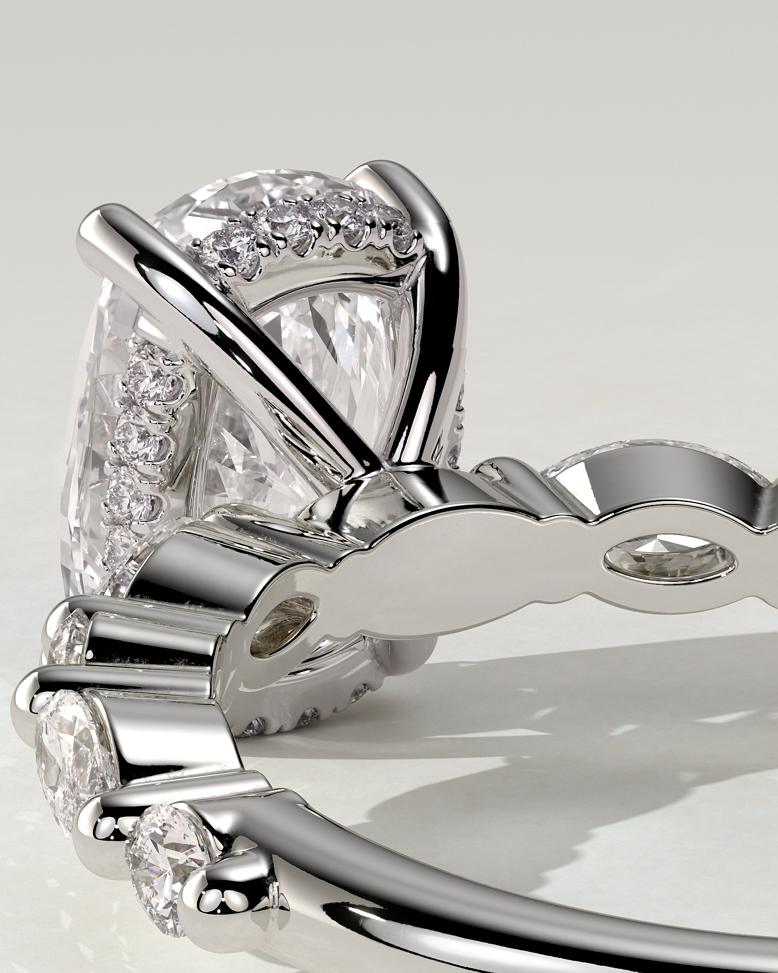 Cali Solitaire Cushion Ring