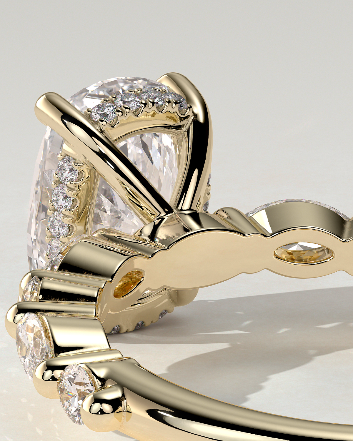 Cali Solitaire Cushion Ring