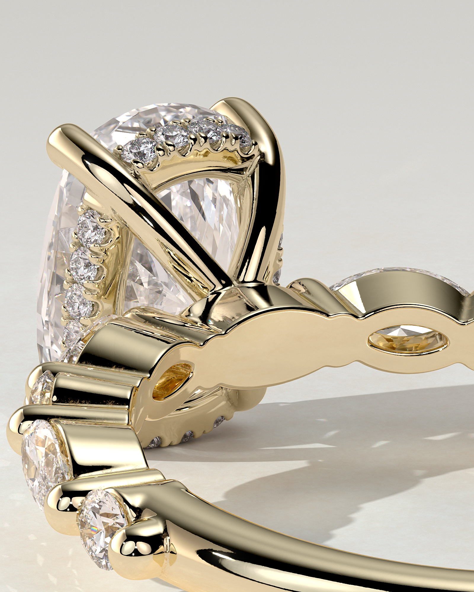 Cali Solitaire Cushion Ring