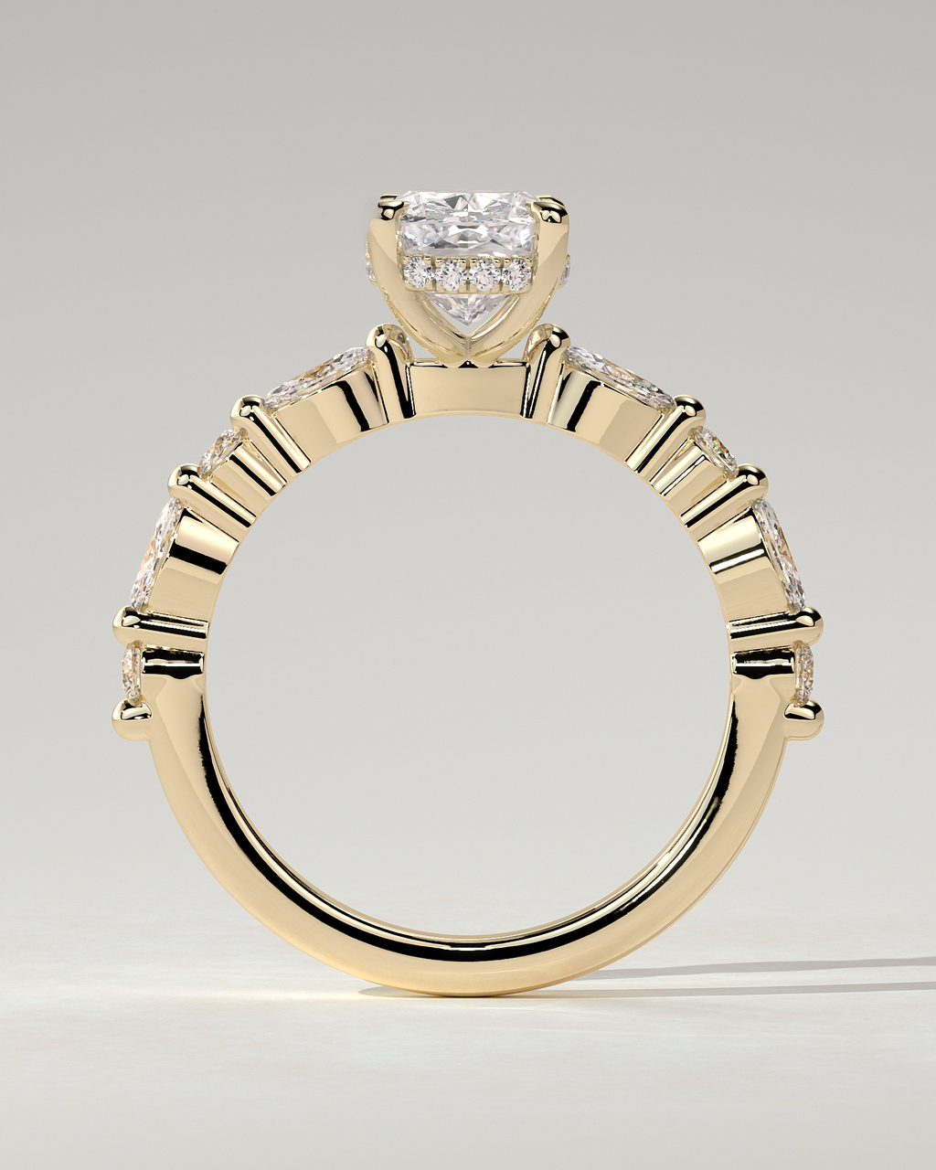 Cali Solitaire Cushion Ring
