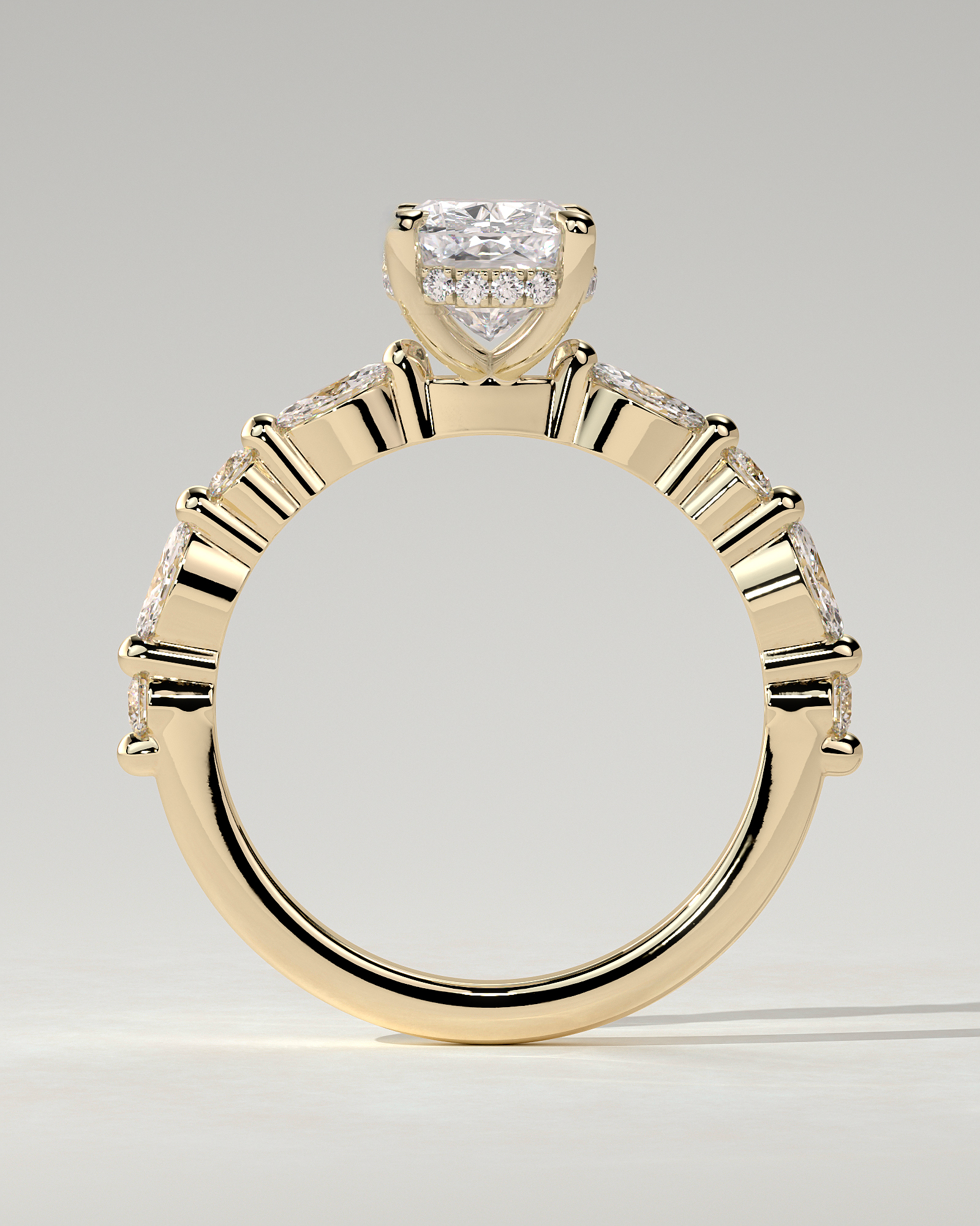 Cali Solitaire Cushion Ring