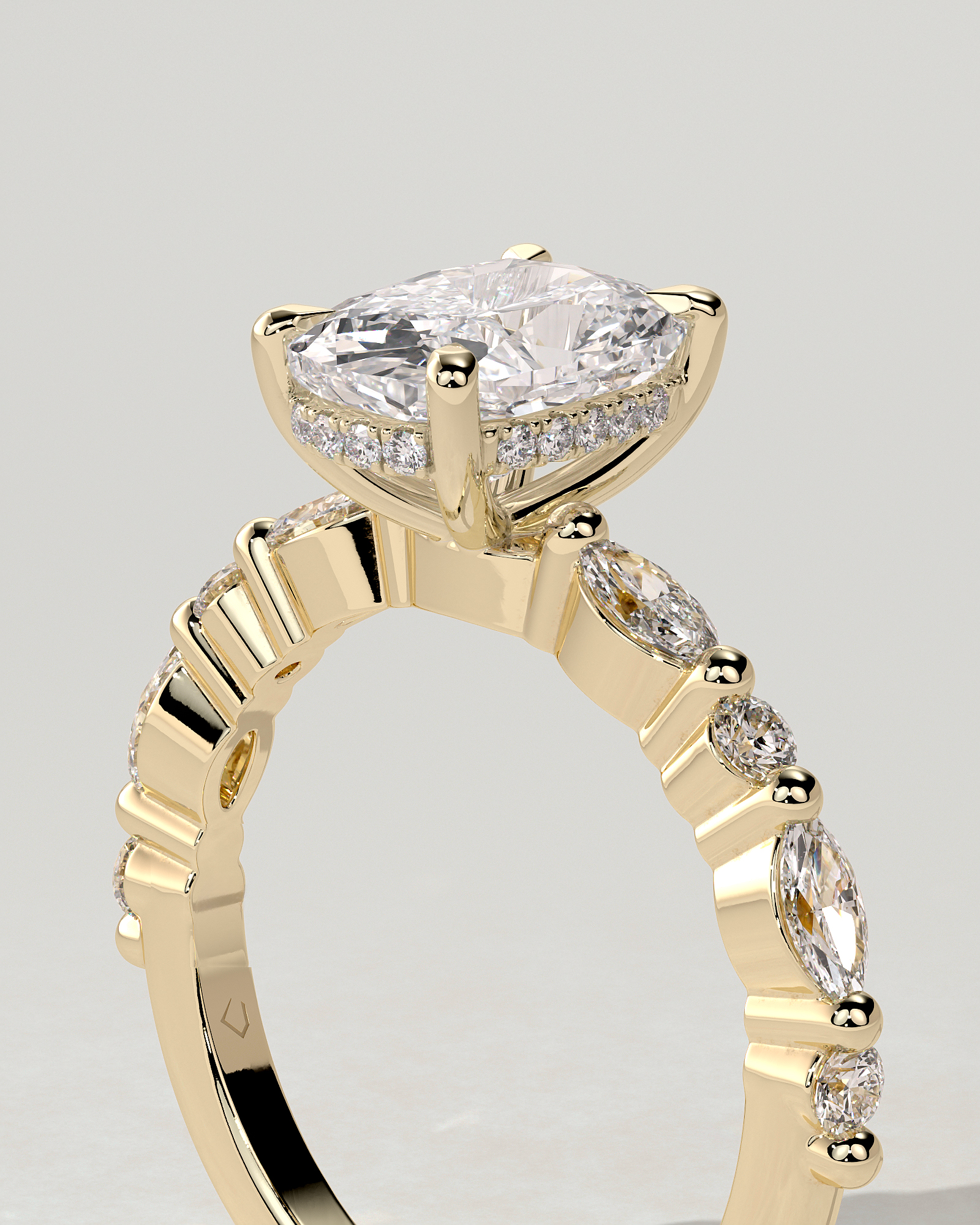 Cali Solitaire Cushion Ring