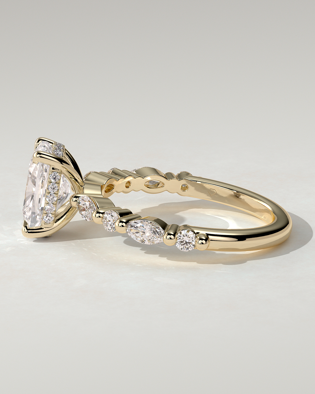 Cali Solitaire Cushion Ring