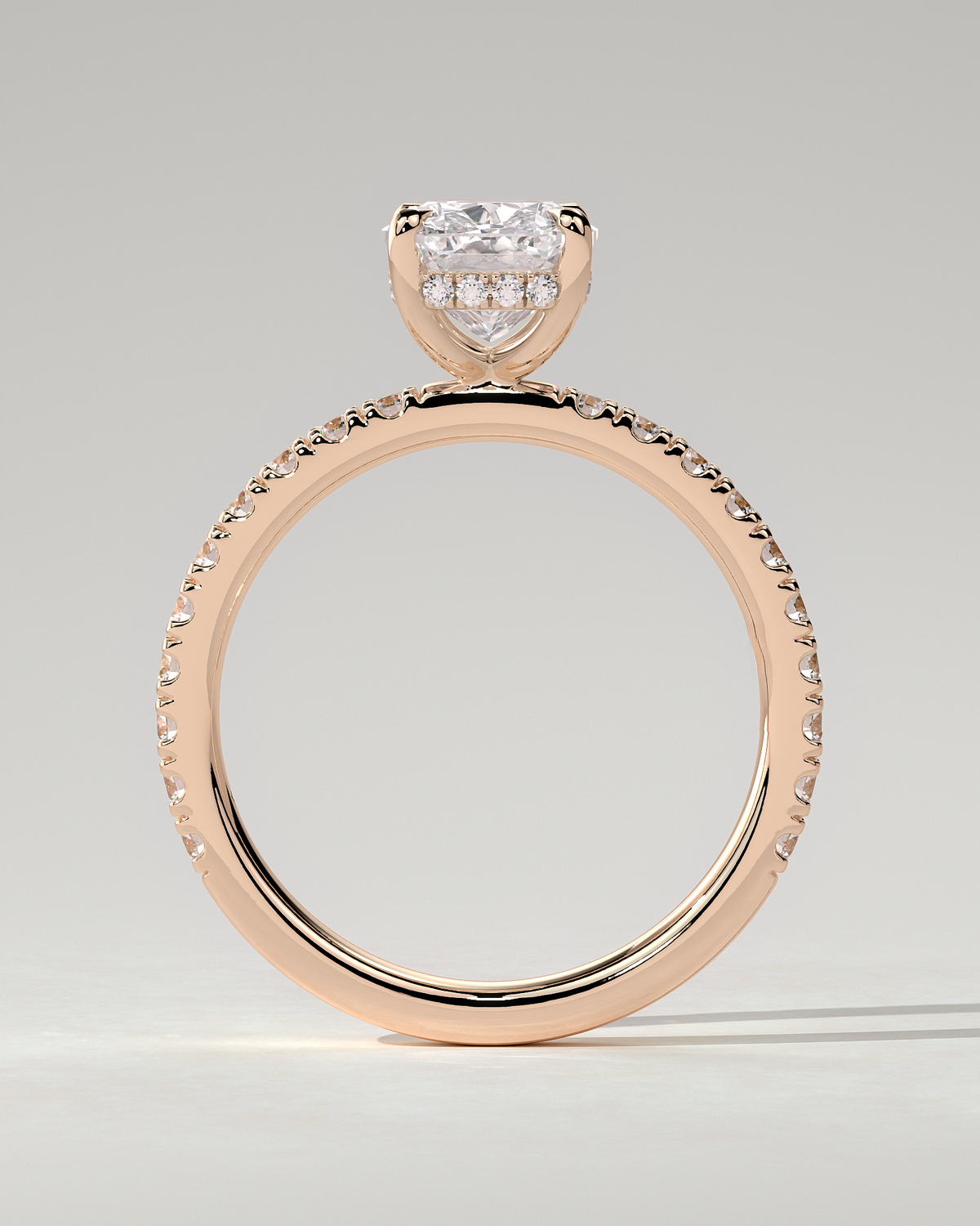 Camilla Solitaire Cushion Ring