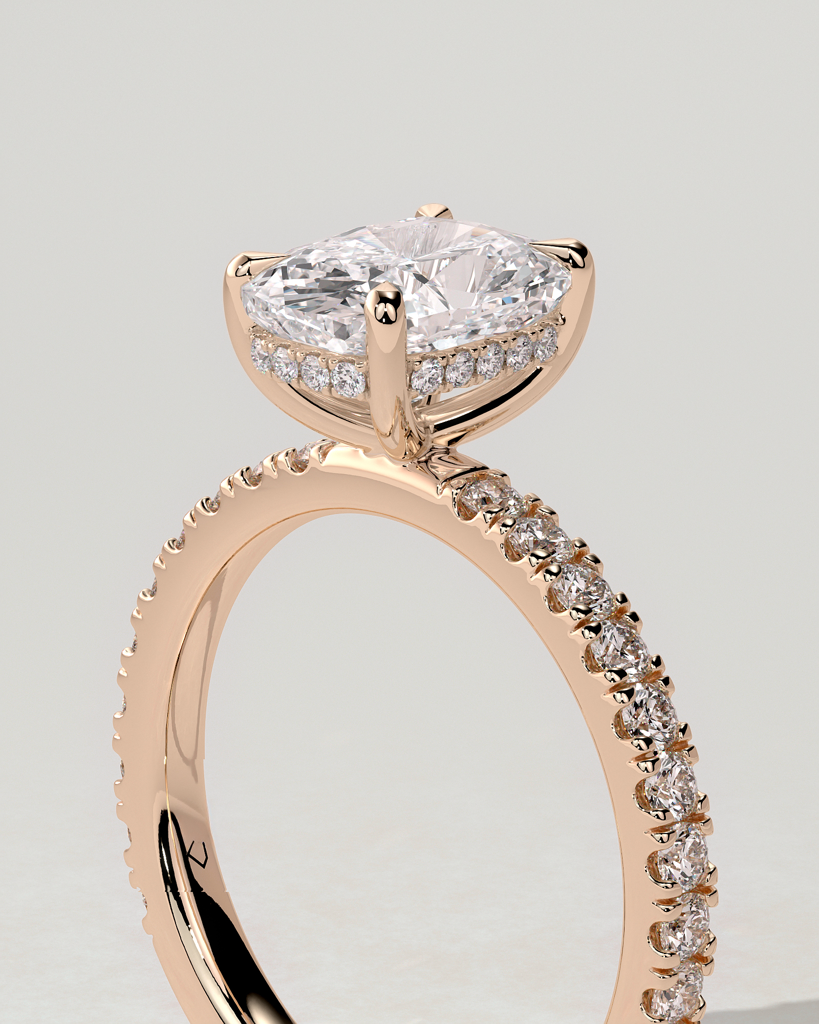 Camilla Solitaire Cushion Ring