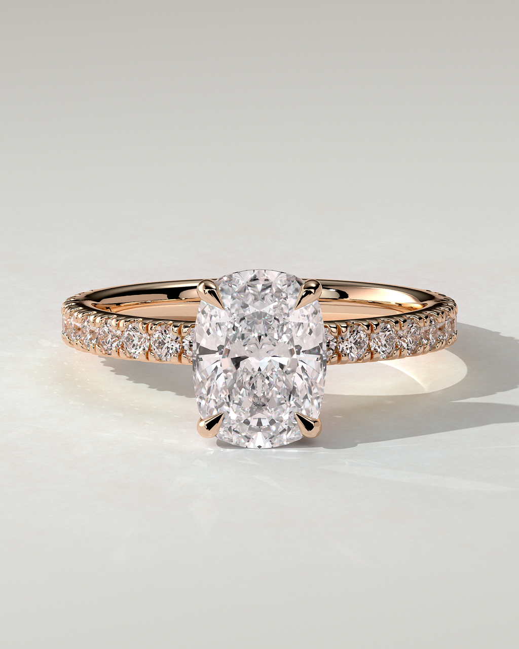 Camilla Solitaire Cushion Ring