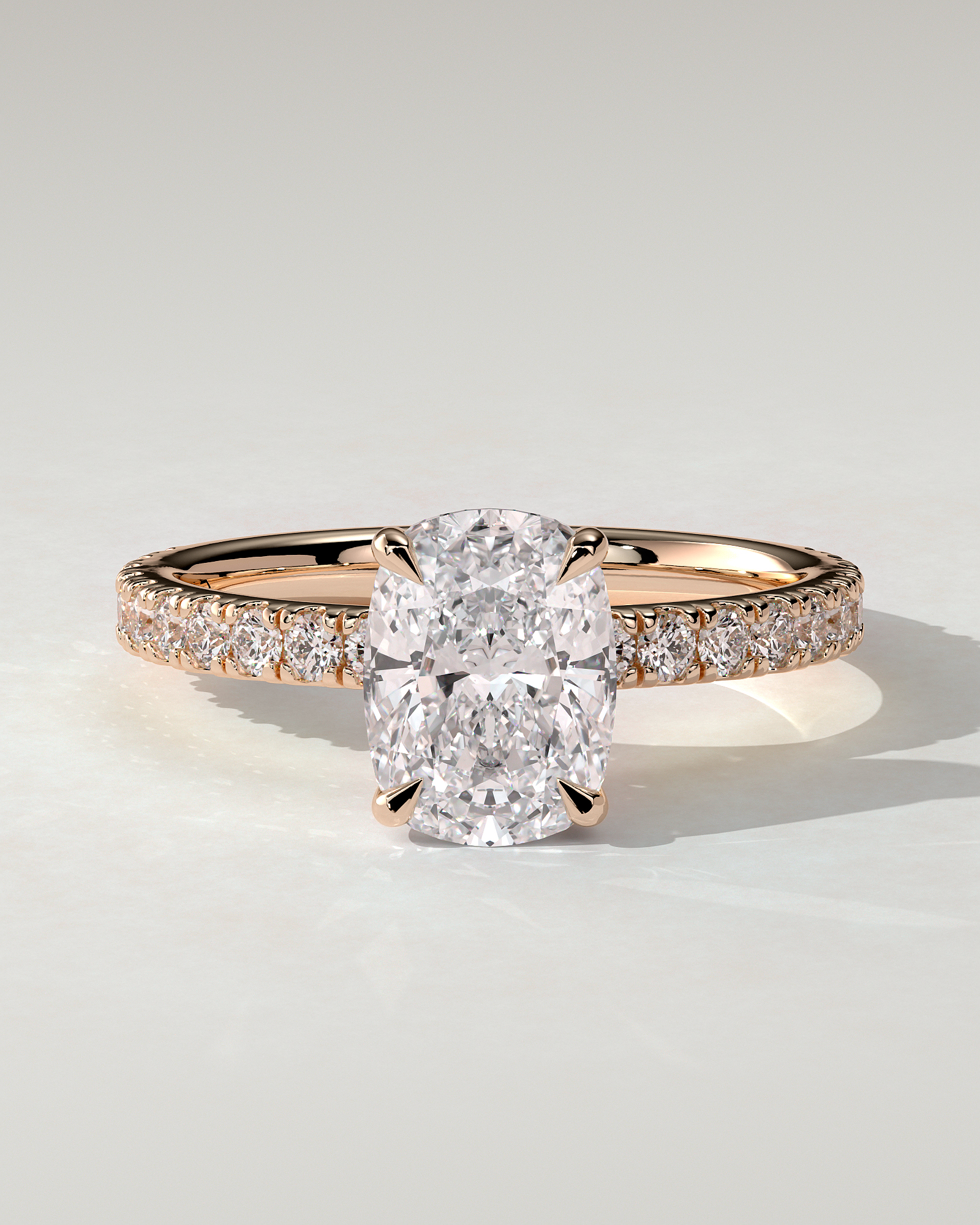 Camilla Solitaire Cushion Ring