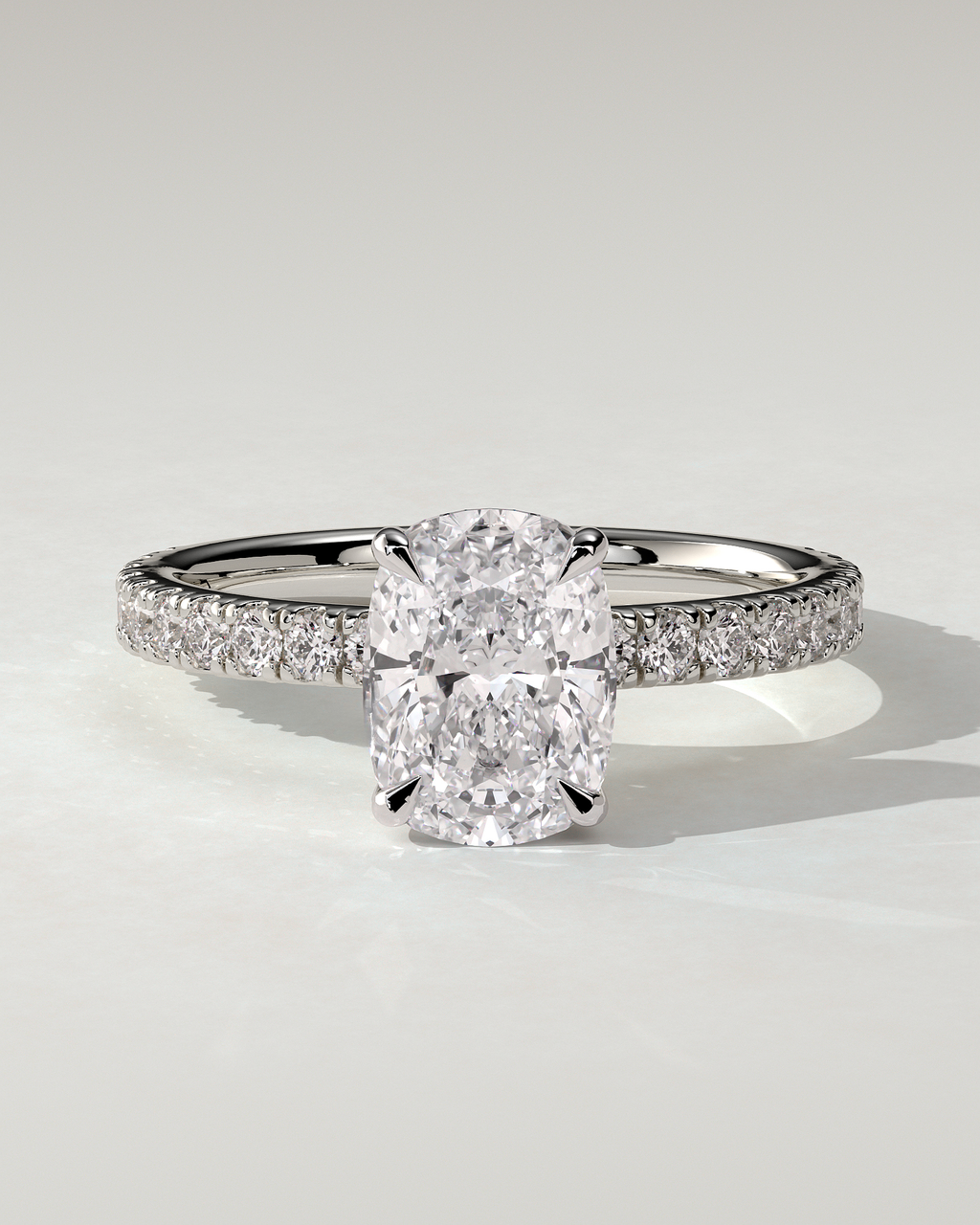 Camilla Solitaire Cushion Ring