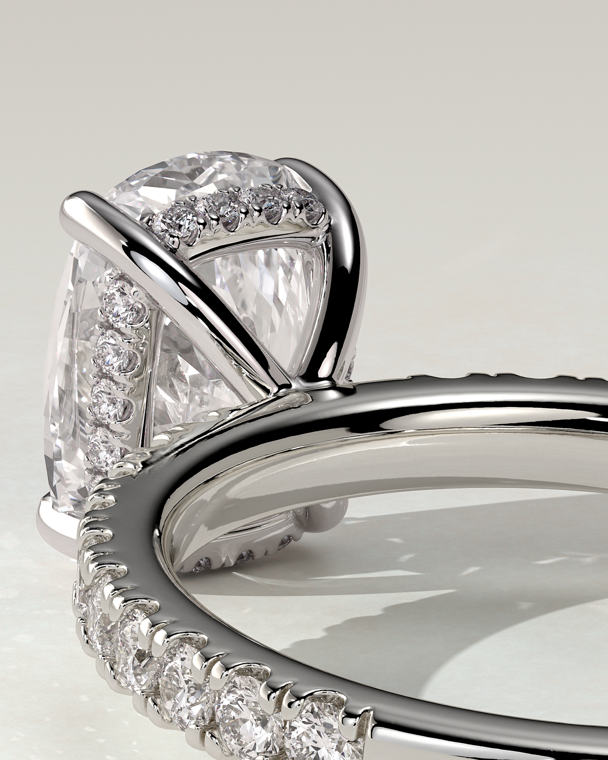 Camilla Solitaire Cushion Ring
