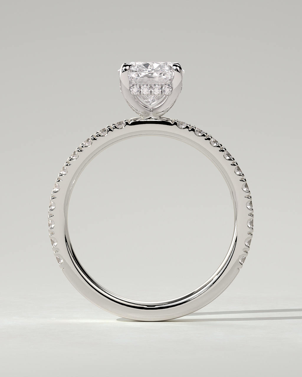Camilla Solitaire Cushion Ring