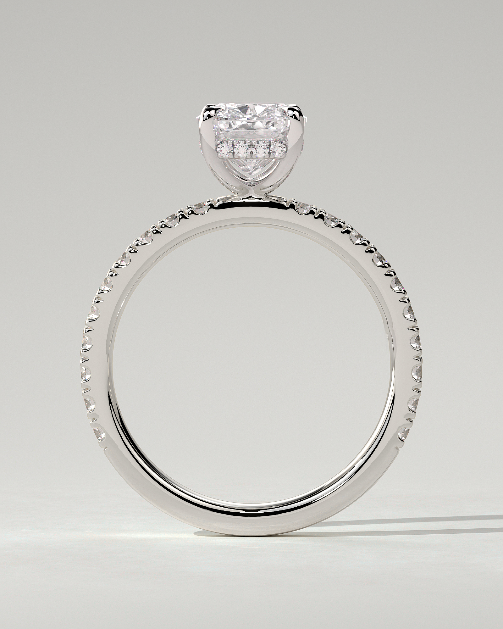 Camilla Solitaire Cushion Ring