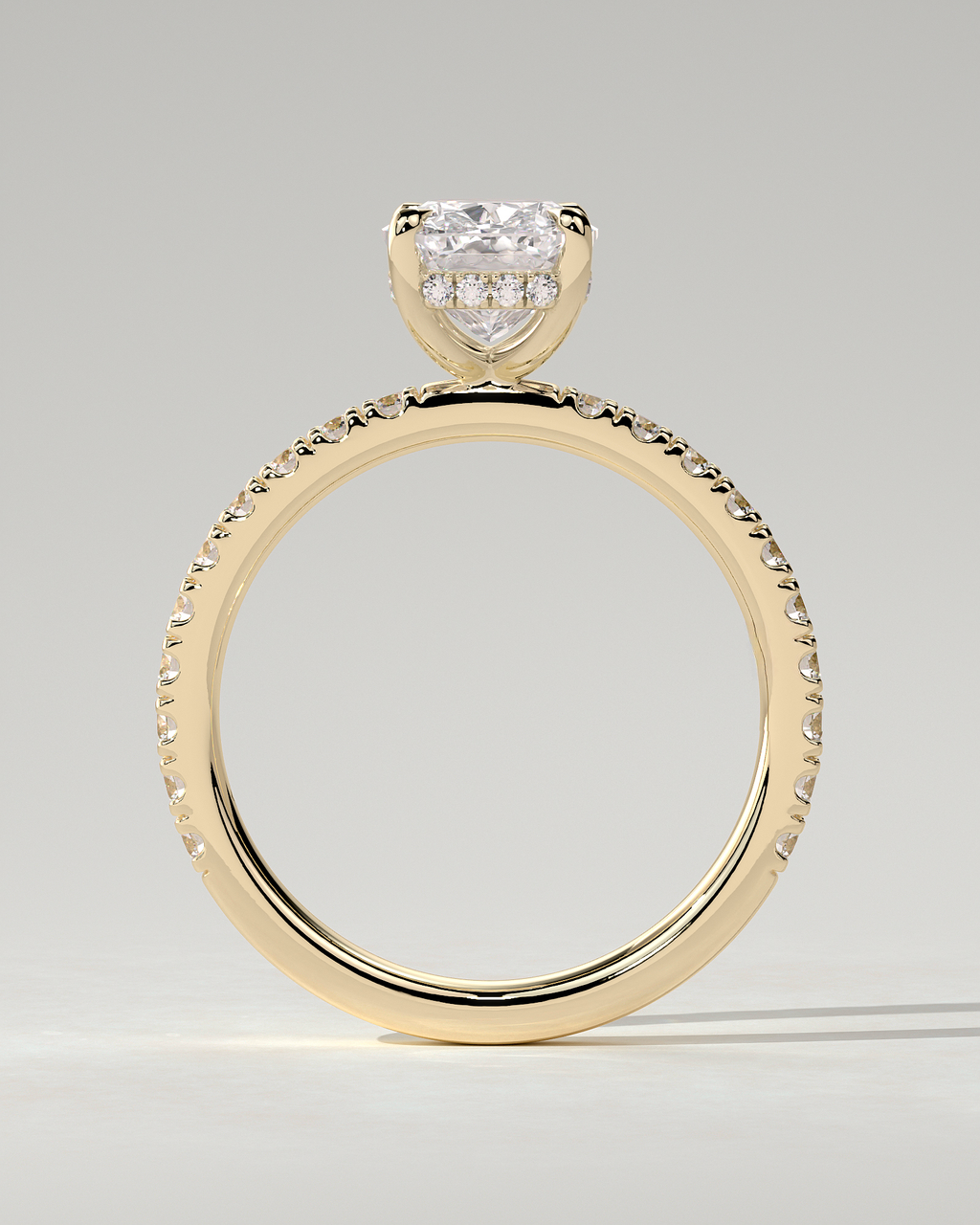 Camilla Solitaire Cushion Ring