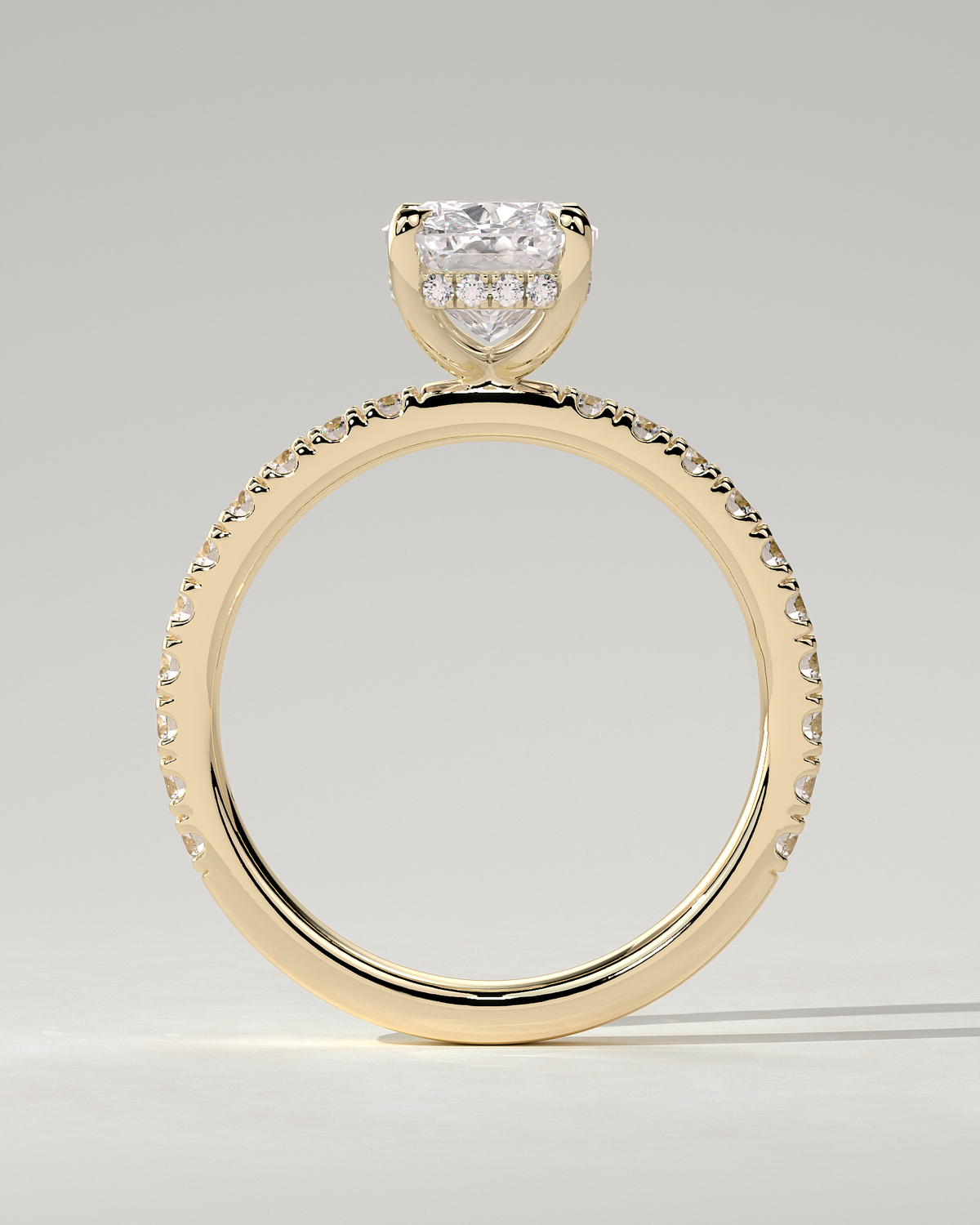 Camilla Solitaire Cushion Ring