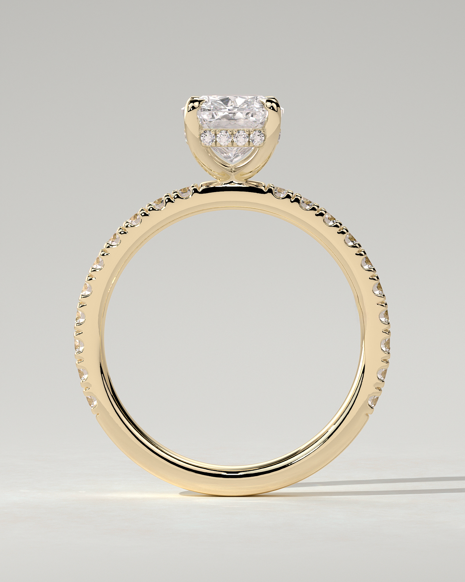 Camilla Solitaire Cushion Ring