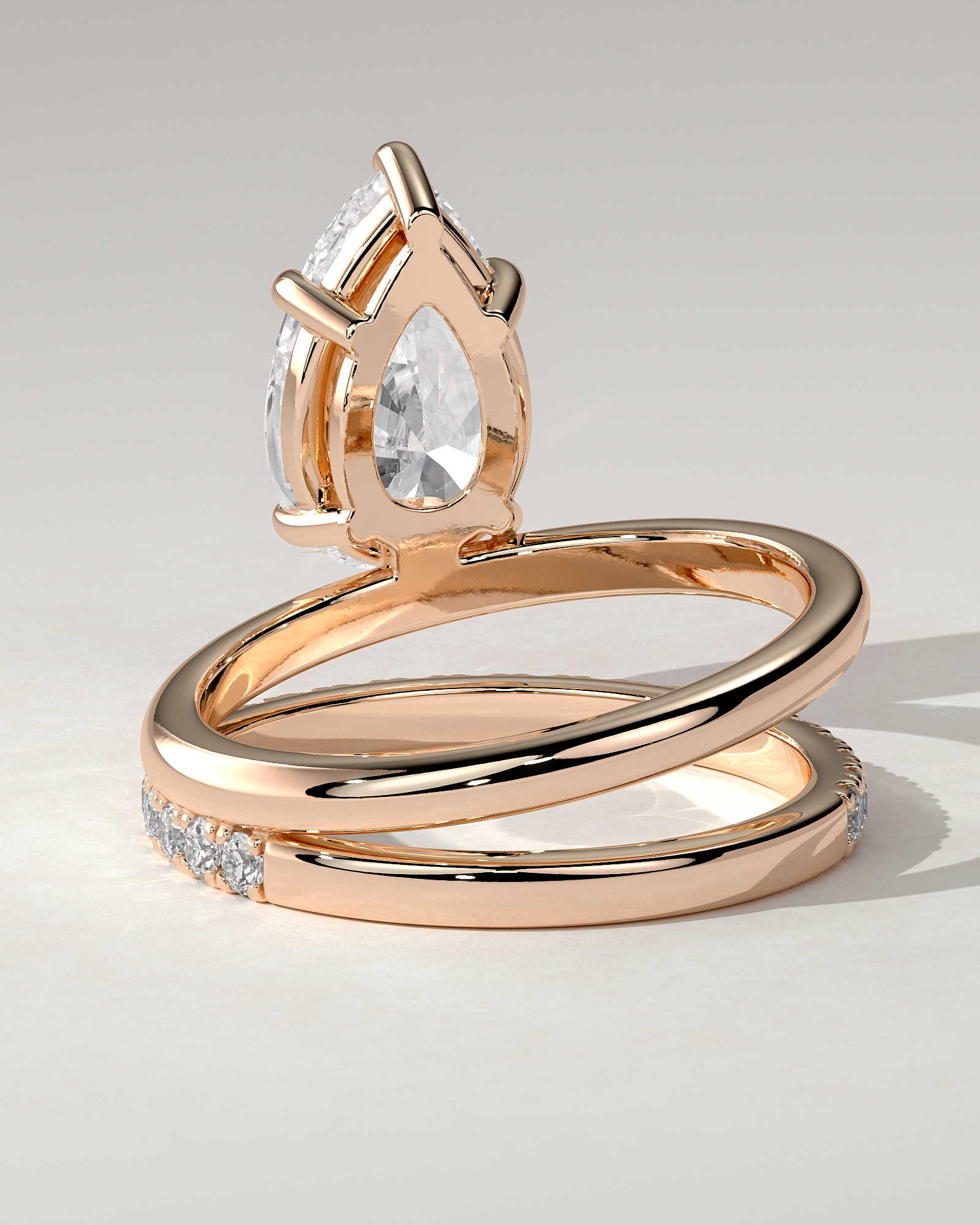 Candice Solitaire Pear Ring