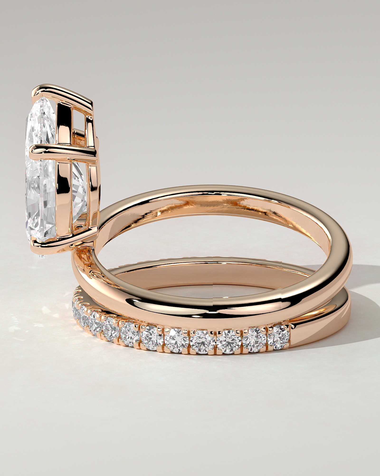 Candice Solitaire Pear Ring