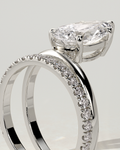 Candice Solitaire Pear Ring