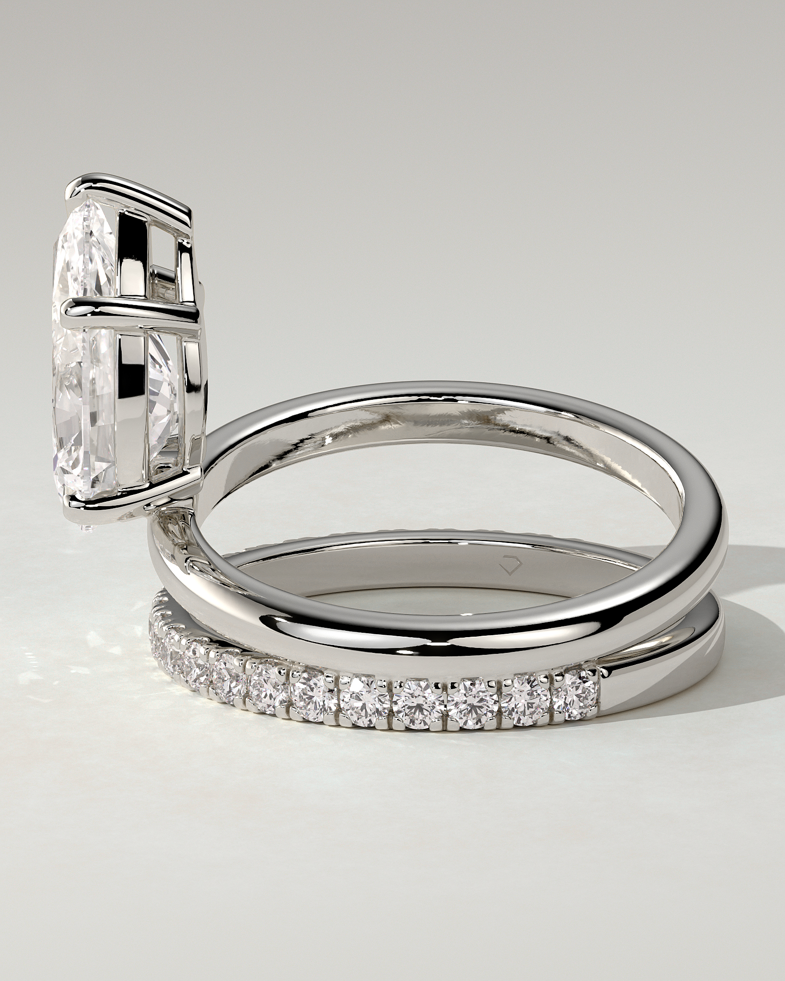 Candice Solitaire Pear Ring