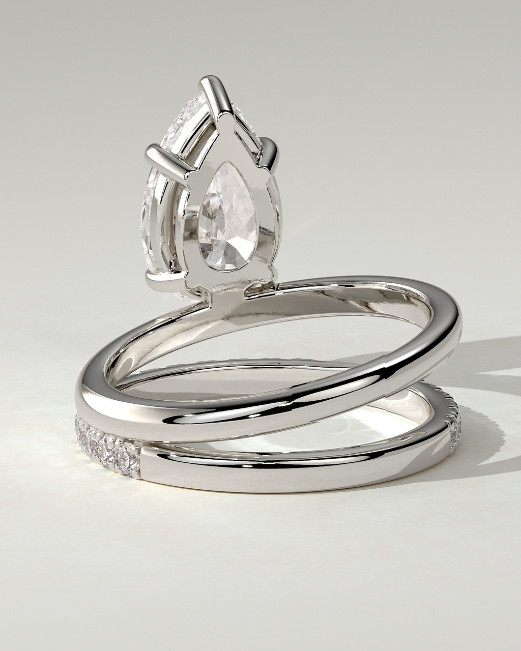 Candice Solitaire Pear Ring