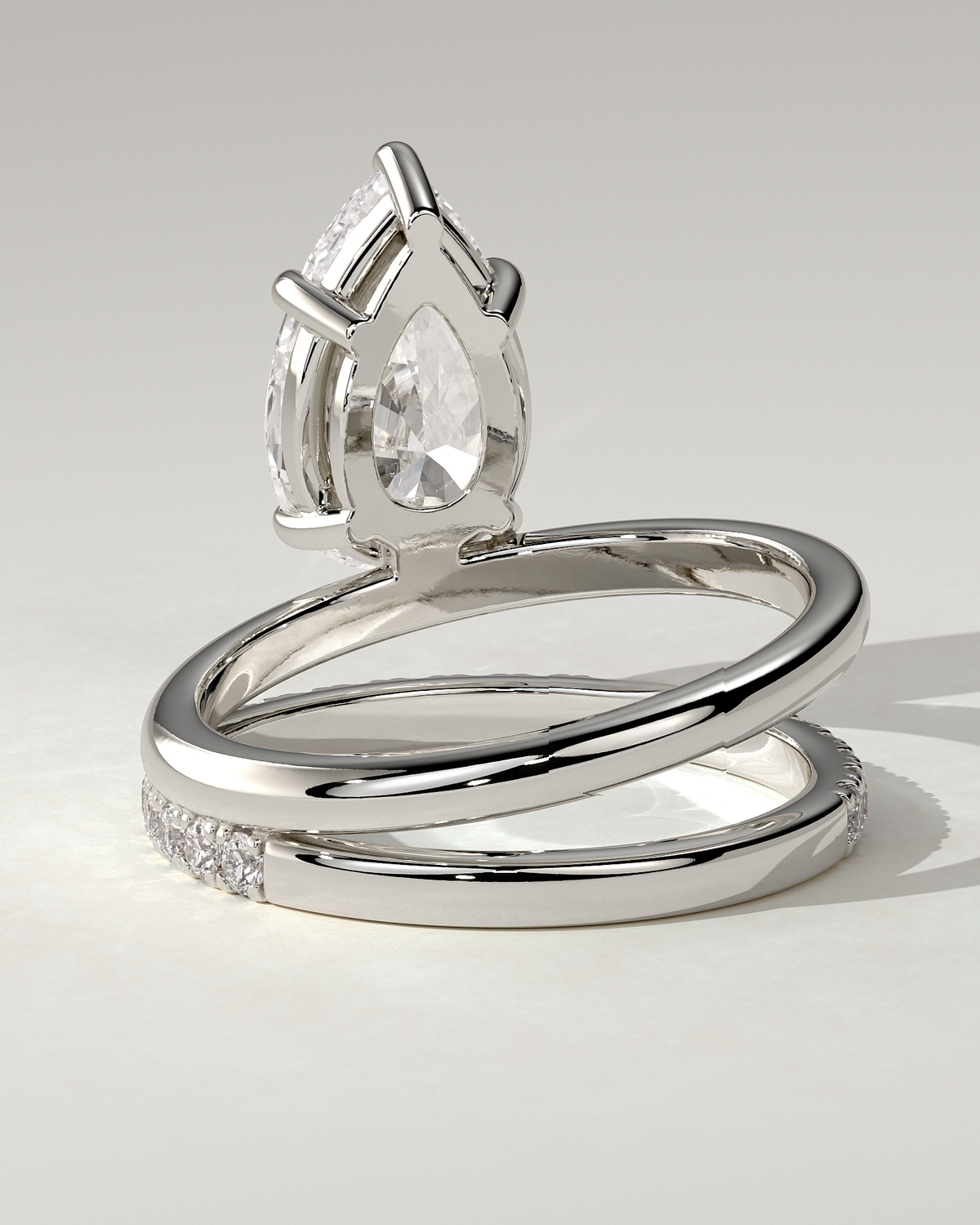 Candice Solitaire Pear Ring