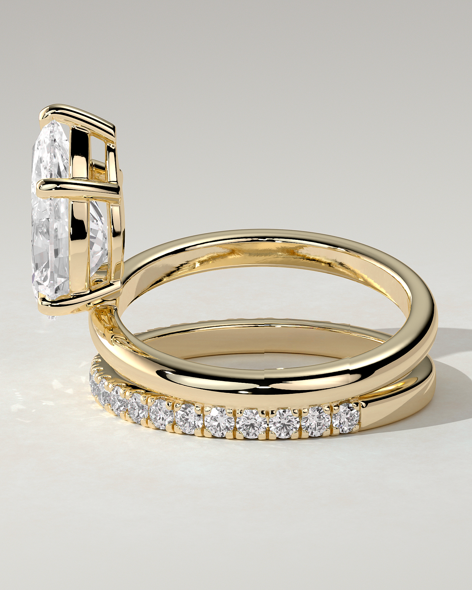 Candice Solitaire Pear Ring