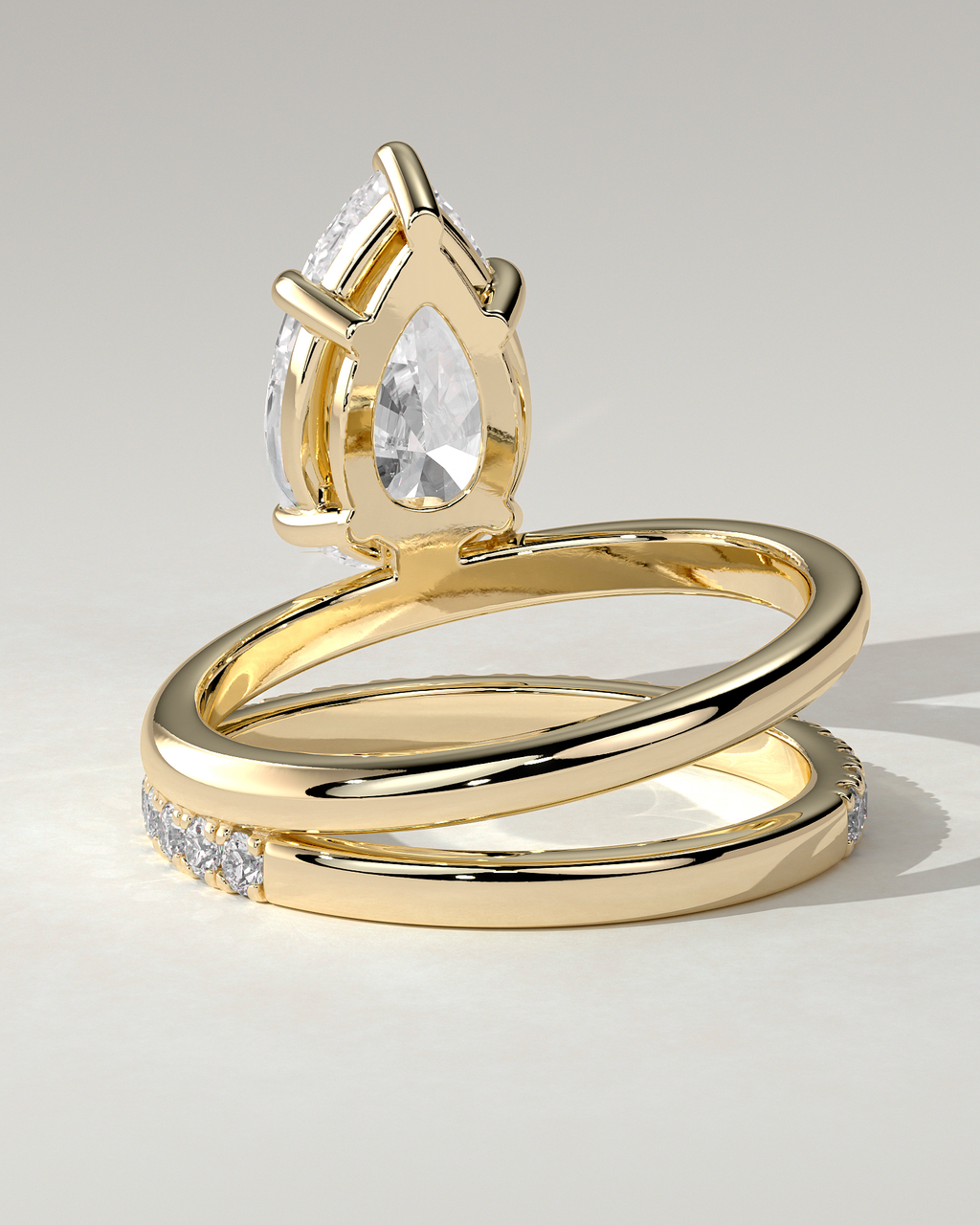 Candice Solitaire Pear Ring