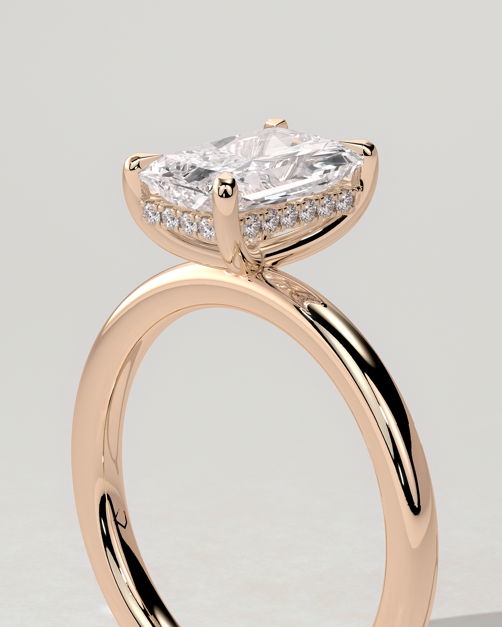 Carly Solitaire Radiant Ring