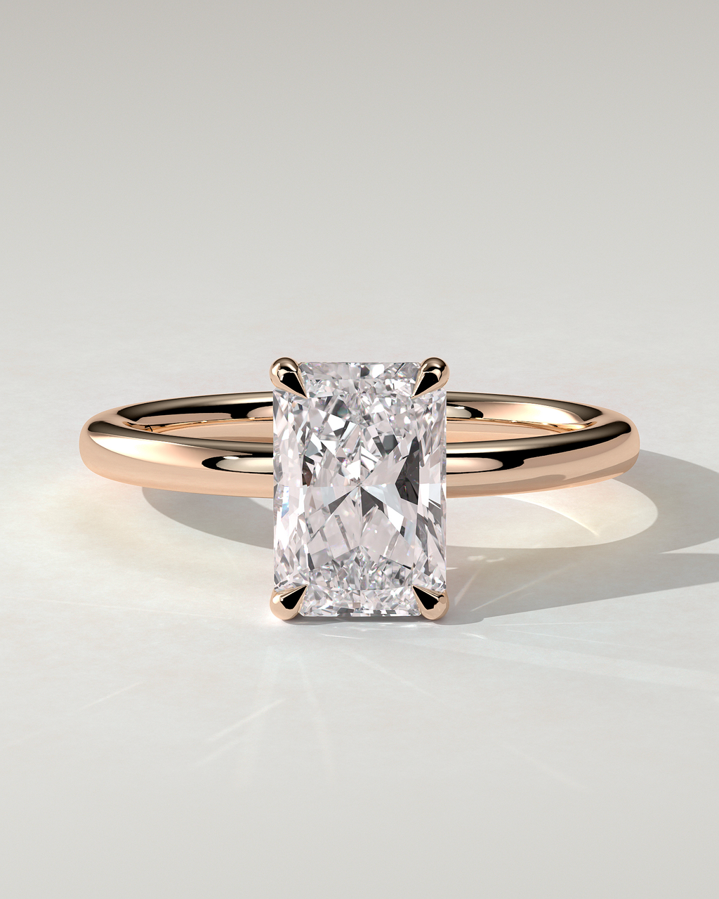 Carly Solitaire Radiant Ring