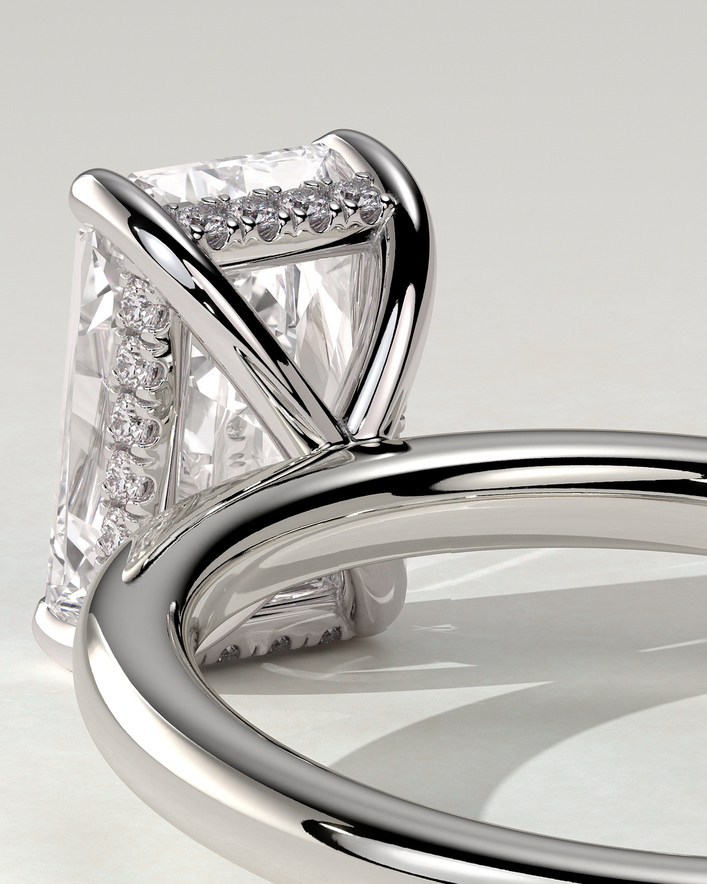 Carly Solitaire Radiant Ring