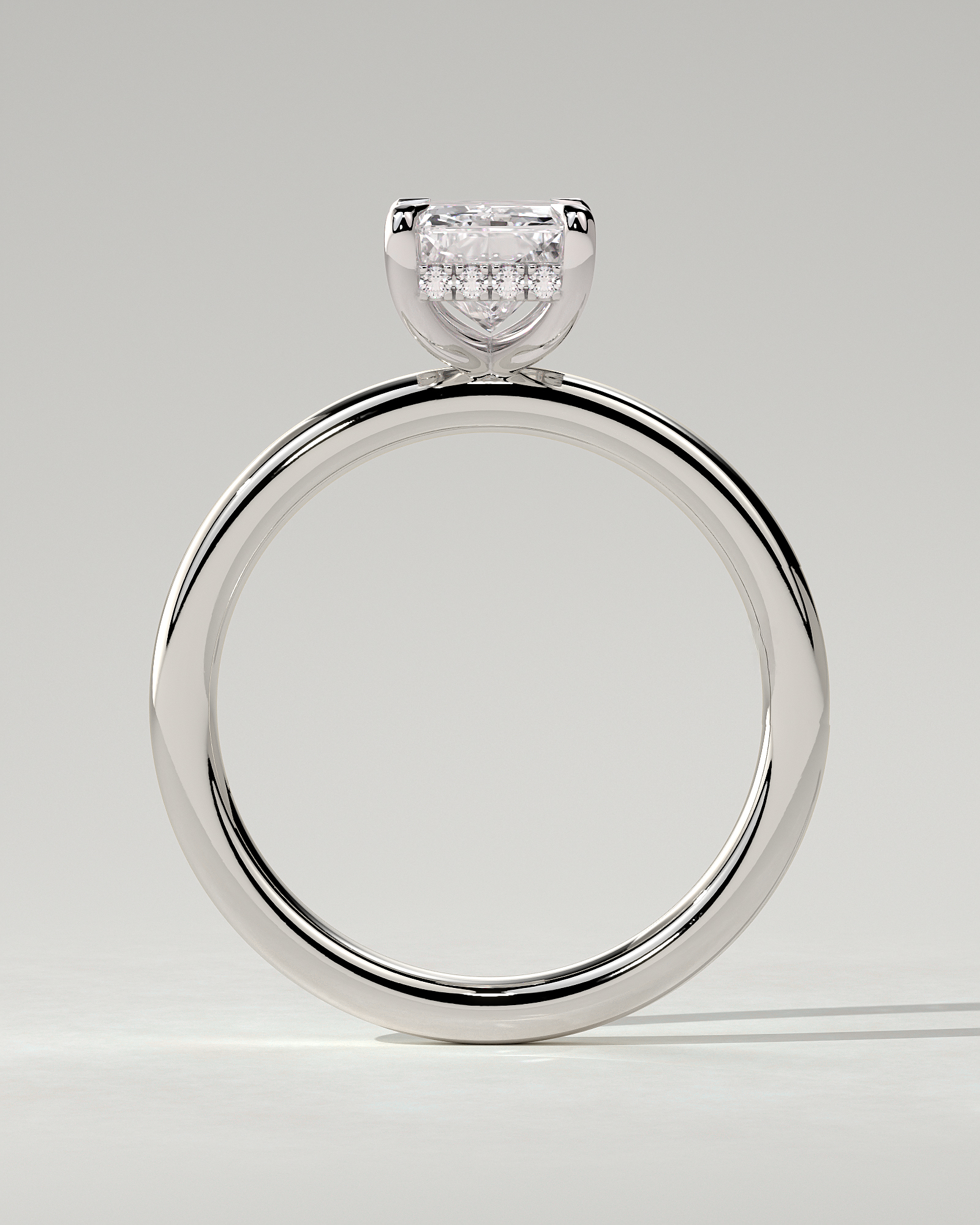 Carly Solitaire Radiant Ring