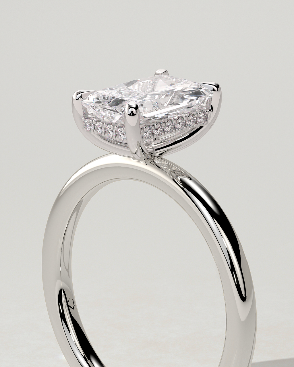 Carly Solitaire Radiant Ring