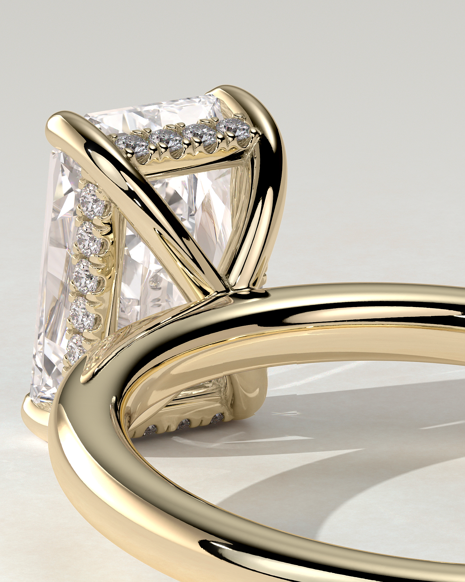 Carly Solitaire Radiant Ring