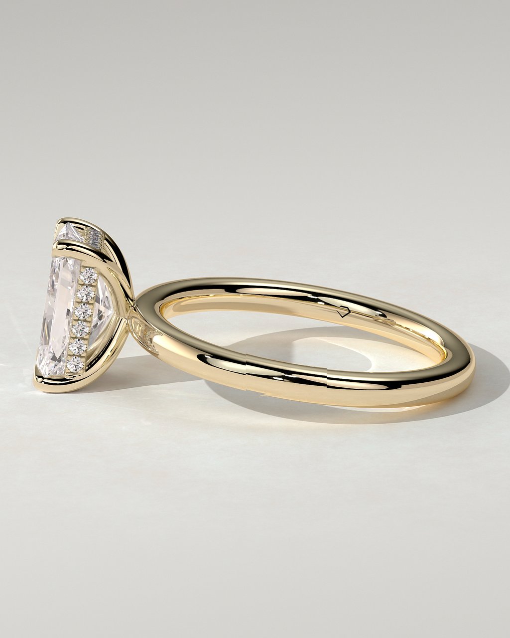 Carly Solitaire Radiant Ring